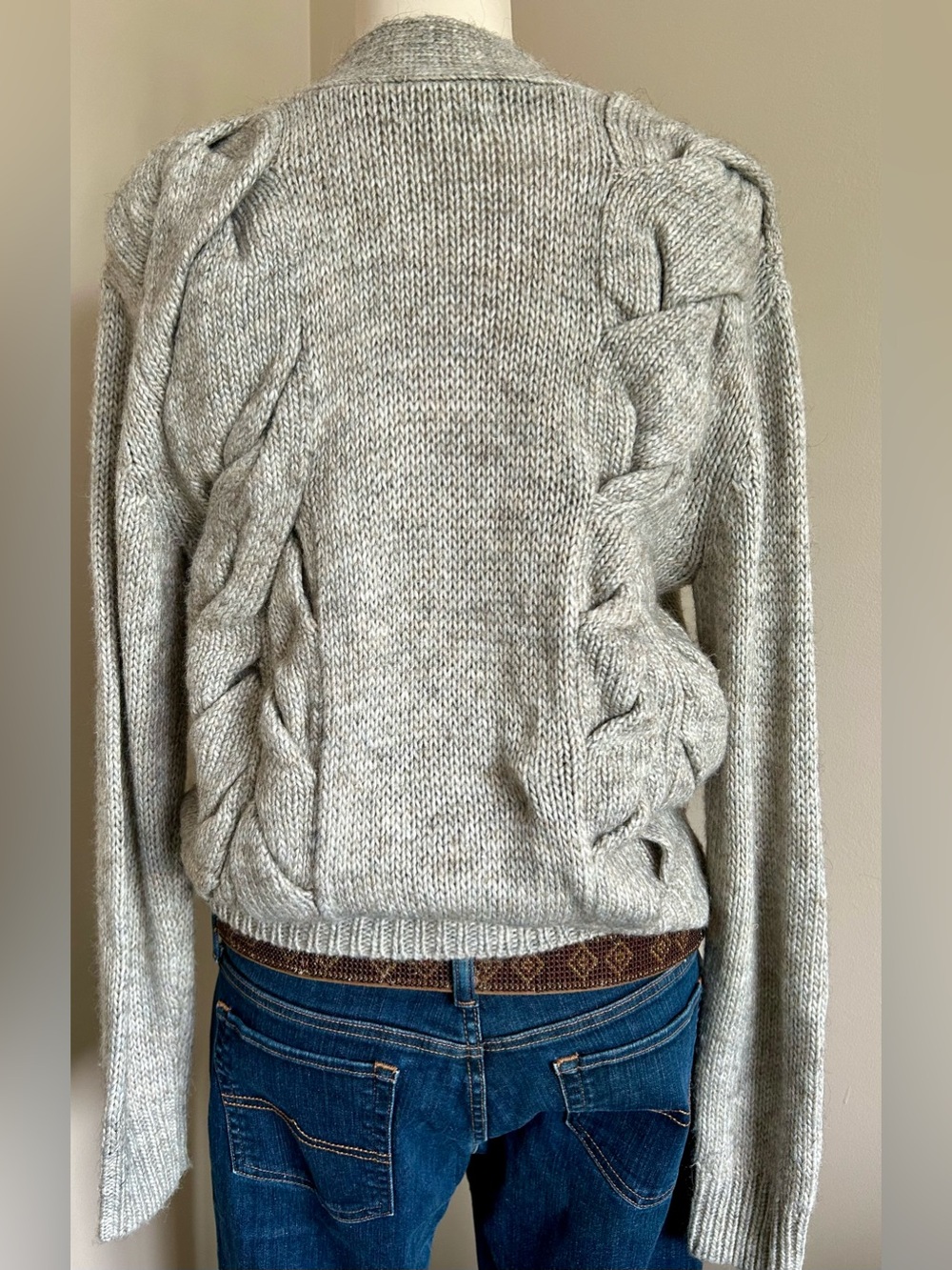 White Space by Hudson’s Bay Co. Woven Cable Knit Cardigan - Picture 10 of 15